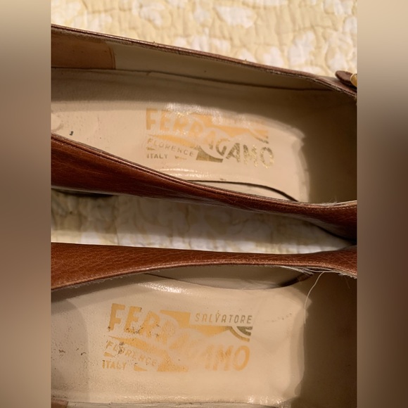 Vintage Ferragamo Loafer Heel SZ 7.5 AA - Picture 5 of 7